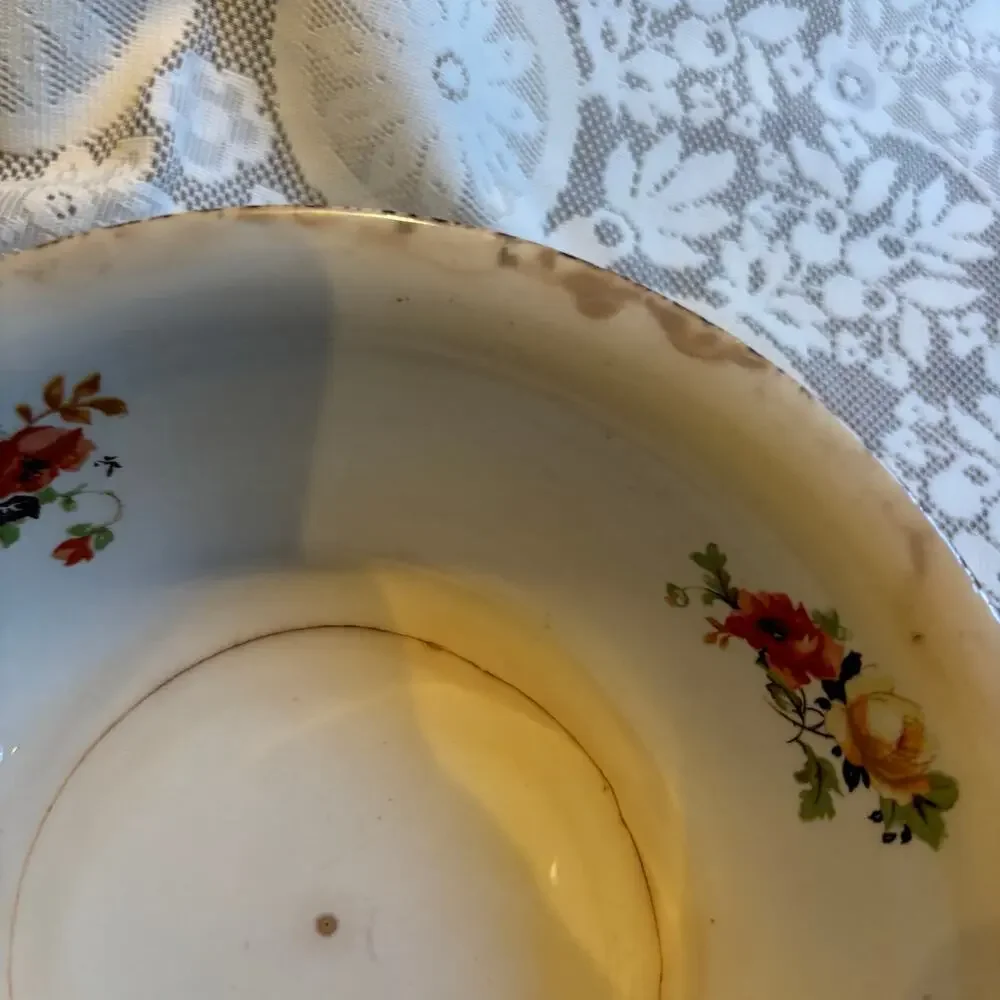 Homer Laughlin Floral Pattern China Serving Bowl Decoration Piece